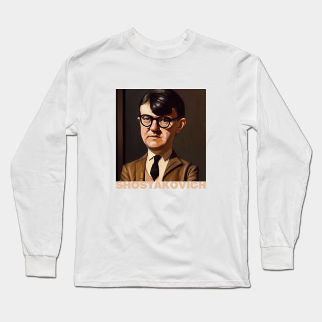 SHOSTAKOVICH Long Sleeve T-Shirt by Cryptilian